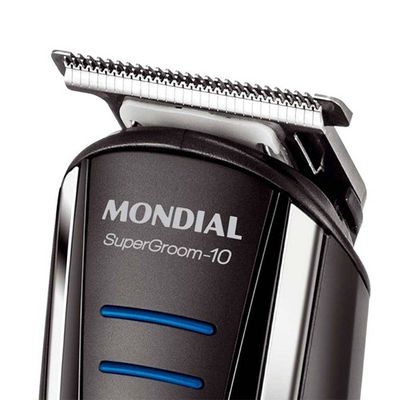 Conjunto Aparador de Pelos 10 em 1 Mondial Super Groom BG-03 Bivolt Bivolt