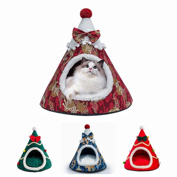 Tenda para Gato e Cão em Modelo de Árvore de Natal P / azul