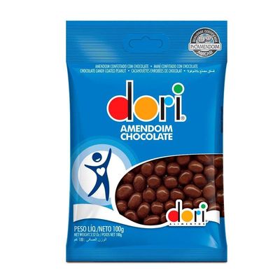 Amendoim com Chocolate Confeitos Dori 100g