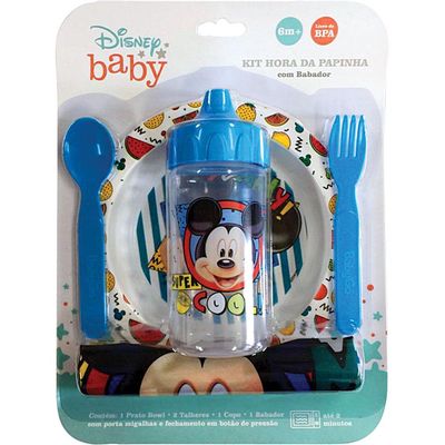 Kit a Hora da Papinha Mickey Baby Go 1287