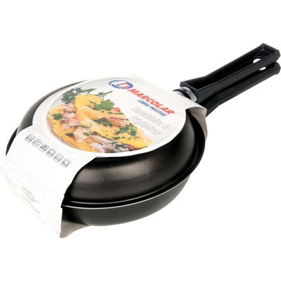 Omeleteira 18cm Antiaderente Marcolar Preta