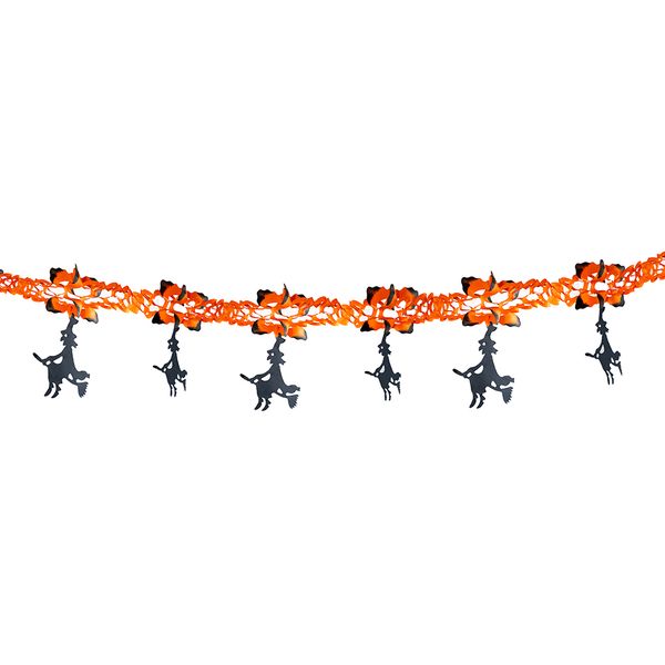 Corrente de Papel Bruxas Halloween Le 3m