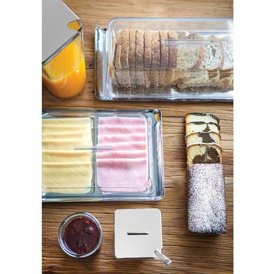Porta Frios Quadrata Tramontina 64780610 Inox - 2 Peças Inox