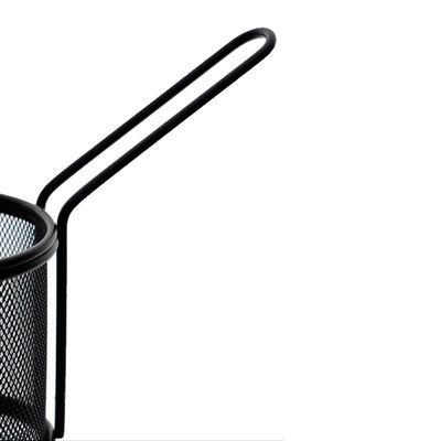 Mini Cesta Redonda para Alimentos Dynasty Fry em Aço Inox Preto