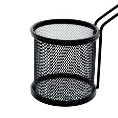 Mini Cesta Redonda para Alimentos Dynasty Fry em Aço Inox Preto