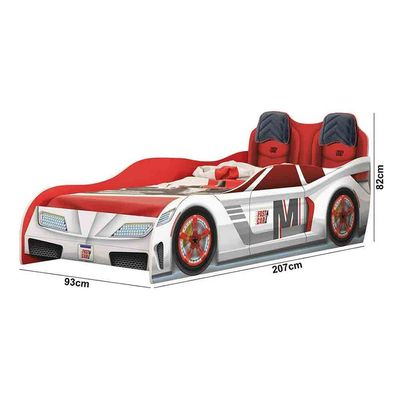 Conjunto Fast Car com Cama e Guarda-Roupa Móveis Estrela n/a
