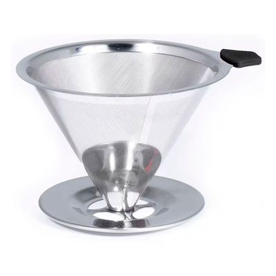 Coador de Café Pour Over Bialetti em Aço Inox 12,5 cm Inox