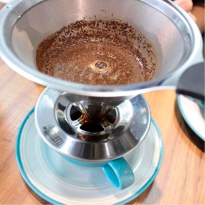 Coador de Café Pour Over Bialetti em Aço Inox 12,5 cm Inox