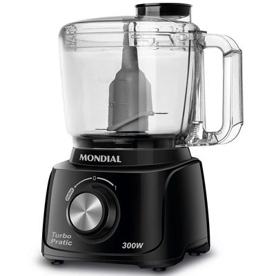 Mini Processador de Alimentos Turbo Pratic MP16 300W Mondial Preto / 220V