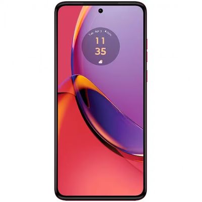 Smartphone Motorola Moto G84 5G Viva Magenta Vegan Leather 256GB, 8GB RAM, Tela de 6.5 Rosa