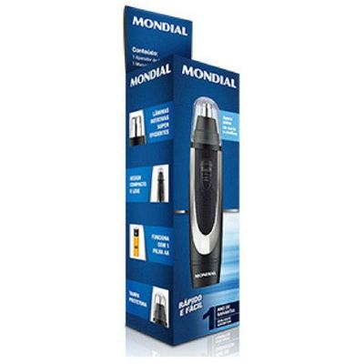 Aparador Trimmer 2 em 1 para Nariz e Orelha Mondial Classic TR-01 Única