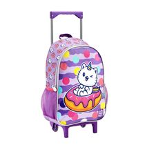 Mochila de Rodinhas Infantil Seanite Gato Panda 16" - Item Sortido