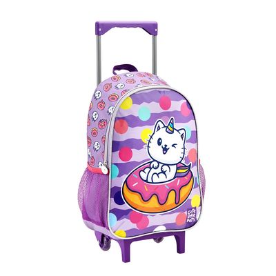 Mochila de Rodinhas Infantil Seanite Gato Panda 16" - Item Sortido
