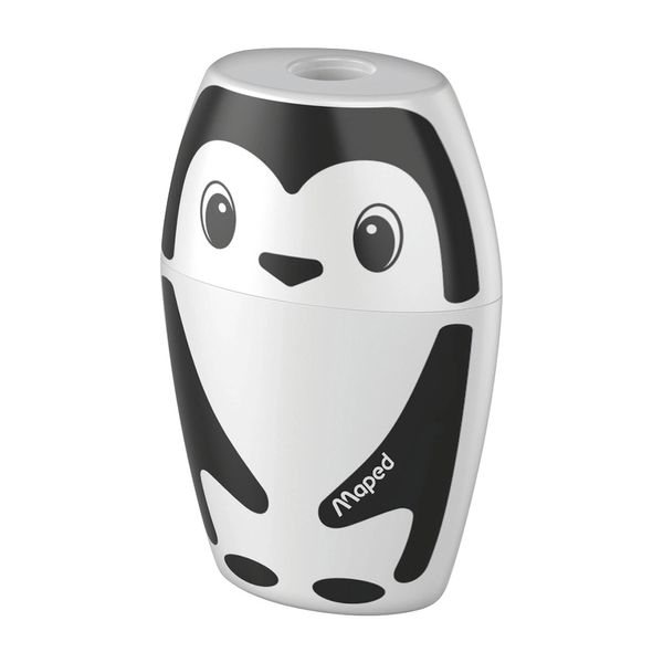 Apontador Escolar Maped Shakky Panda/Pinguin - Item Sortido
