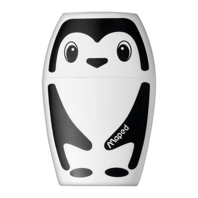 Apontador Escolar Maped Shakky Panda/Pinguin - Item Sortido