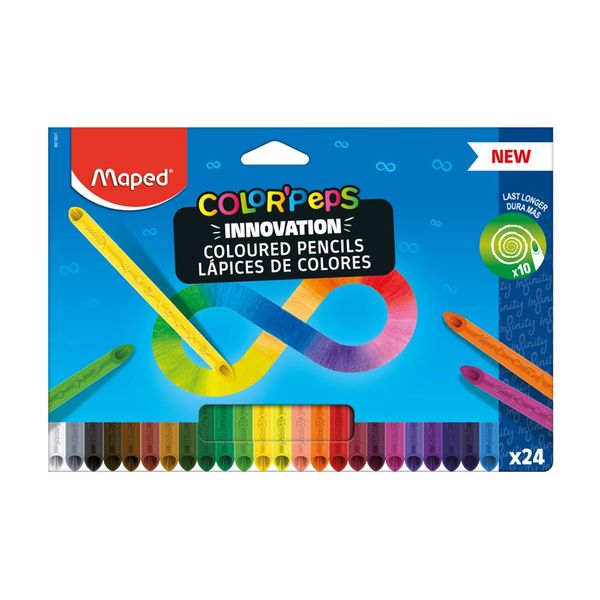 Lápis de Cor Maped Color Peps Infinity com 24 Cores