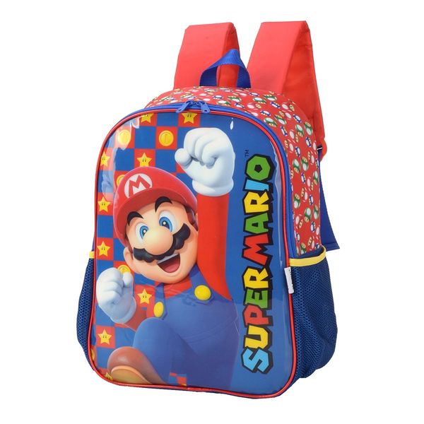 Mochila Infantil Luxcel Mario - Item Sortido