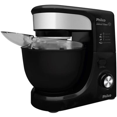 Batedeira Planetária PHP500 Turbo com 11 Velocidades e 500W Philco Preto / 220V