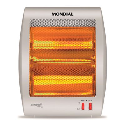 Aquecedor Halógeno Comfort Air Mondial Cinza e Branco 800W A-09 220
