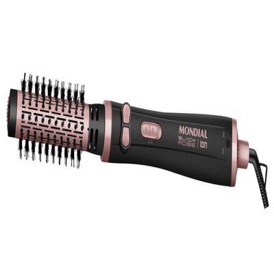 Escova Rotativa Mondial Preto e Golden Rose 1200W ERB-01 BIV