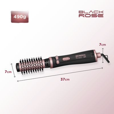 Escova Rotativa Mondial Preto e Golden Rose 1200W ERB-01 BIV
