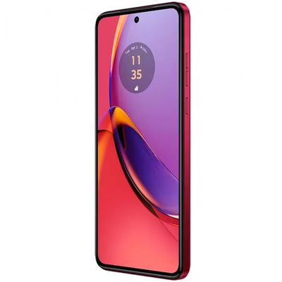 Smartphone Motorola Moto G84 5G Viva Magenta Vegan Leather 256GB, 8GB RAM, Tela de 6.5 Rosa