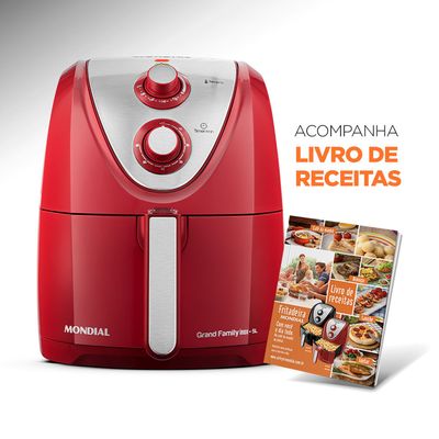 Fritadeira Air Fryer 5 Litros Mondial AFN50RI Vermelha 220V