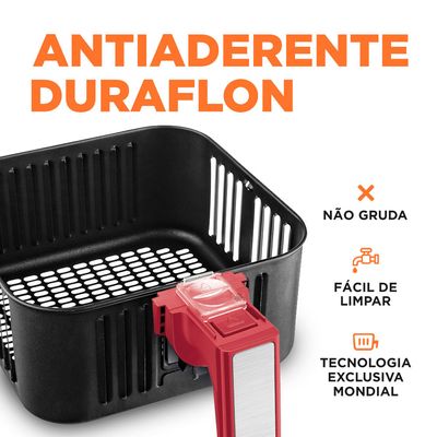 Fritadeira Air Fryer 5 Litros Mondial AFN50RI Vermelha 220V