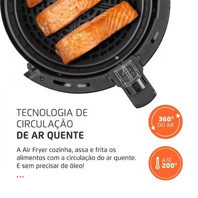 Fritadeira Elétrica Sem Óleo Air Fryer Mondial AF-36-FB 3,6L Preto / 220V