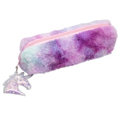 Estojo Simples Pelucia Unicornio Yins