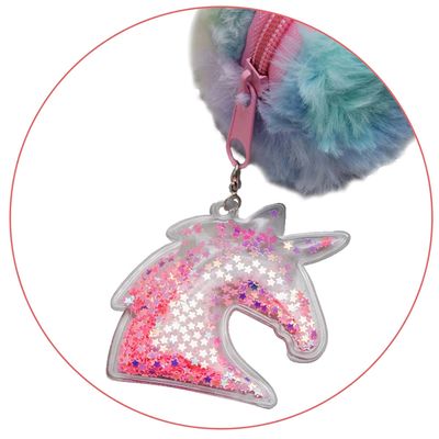 Estojo Simples Pelucia Unicornio Yins