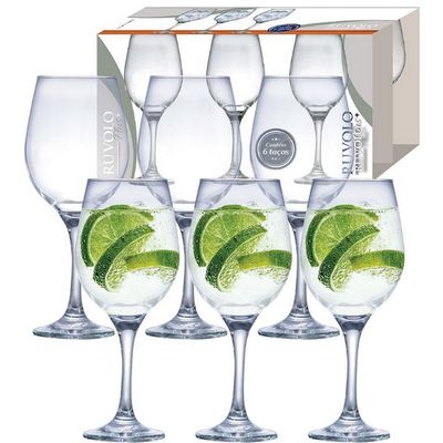 Conjunto de Taças para Água Ruvolo One 490 ml 6 Peças Transparente