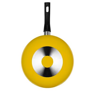 Frigideira Wok Multiflon Color com Revestimento Ultra 7 Amarela 28 cm Amarelo