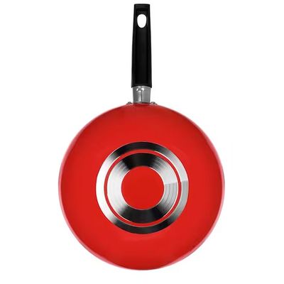 Frigideira Wok Multiflon Essencial Oriental com Revestimento Antiaderente Ultra 7 Vermelha 28 cm Vermelho