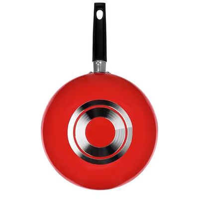 Frigideira Wok Multiflon Essencial Oriental com Revestimento Antiaderente Ultra 7 24 cm Vermelho