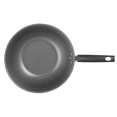 Frigideira Wok Multiflon Essencial Oriental com Revestimento Antiaderente Ultra 7 24 cm Vermelho