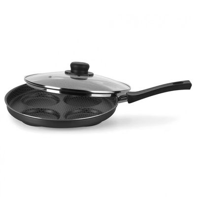 Frigideira para Ovos Multiflon Gourmet com Revestimento Antiaderente Ultra 7 26 cm Preto