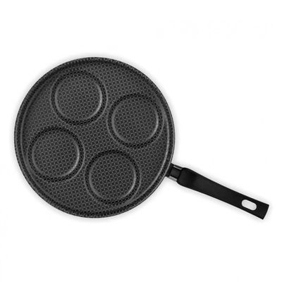Frigideira para Ovos Multiflon Gourmet com Revestimento Antiaderente Ultra 7 26 cm Preto