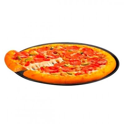 Forma Para Pizza Multiflon Com Cortador 35cm Preto