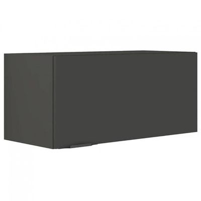 Cozinha Compacta Bartira Línea com 7 Portas, 6 Gavetas e 4 Prateleiras 320cm Grafite