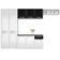 Cozinha Compacta Itatiaia Amanda Plus com 10 Portas 1 Gaveta e 8 Prateleiras 245cm de Largura Branco e Preto
