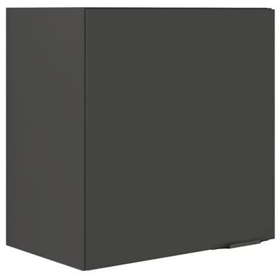 Cozinha Compacta Bartira Línea com 5 Portas, 3 Gavetas e 4 Prateleiras 180cm Grafite