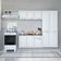 Cozinha Compacta Itatiaia Amanda Plus com 10 Portas 1 Gaveta e 8 Prateleiras 245cm de Largura Branco Neve