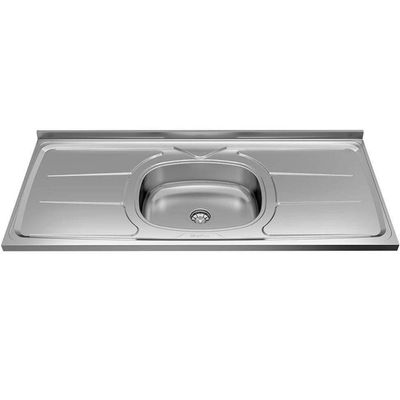 Balcão Bartira Universal com 1 Pia, 2 Portas e 3 Gavetas - 120cm de largura Branco