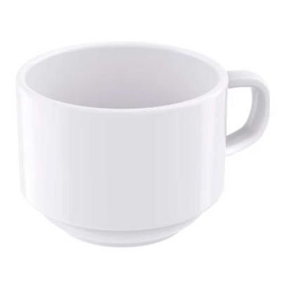 Conjunto com 6 Xícaras e Pires para Chá Tramontina Paola em Porcelana - 240 ml Branco