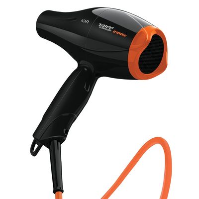 Secador de Cabelos Taiff Titanium Colors com Emissão de Íons Motor AC Profissional 2100W Preto com Laranja / 220V