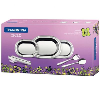 Conjunto de Baixelas Ciclo 6 Peças Tramontina Inox
