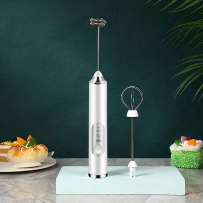 MIXER MISTURADOR DE BEBIDAS E BATEDOR DE OVOS ELÉTRICO RECARREGÁVEL 2 EM 1