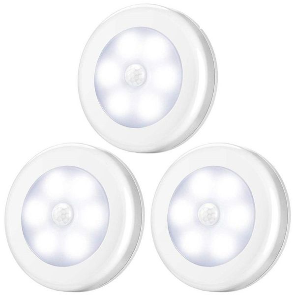 Luz Noturna LED Sem Fio com Sensor de Movimento para Armário e Quarto branco quente