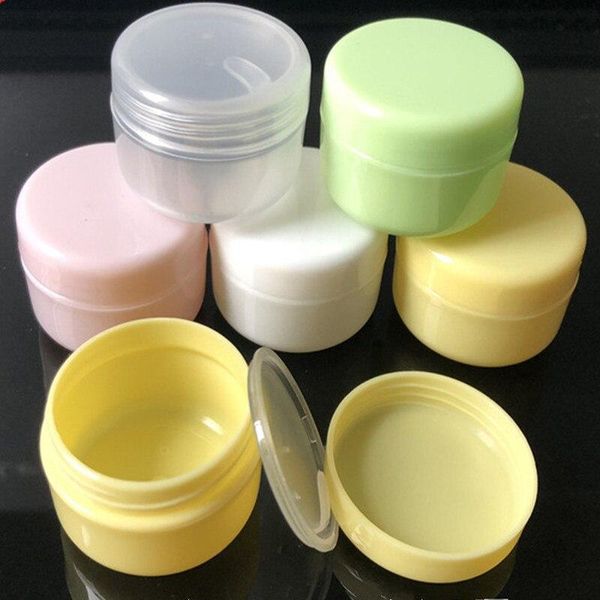 10 Peças Frascos Refiláveis para Creme Facial e Lote de Cosméticos rosa